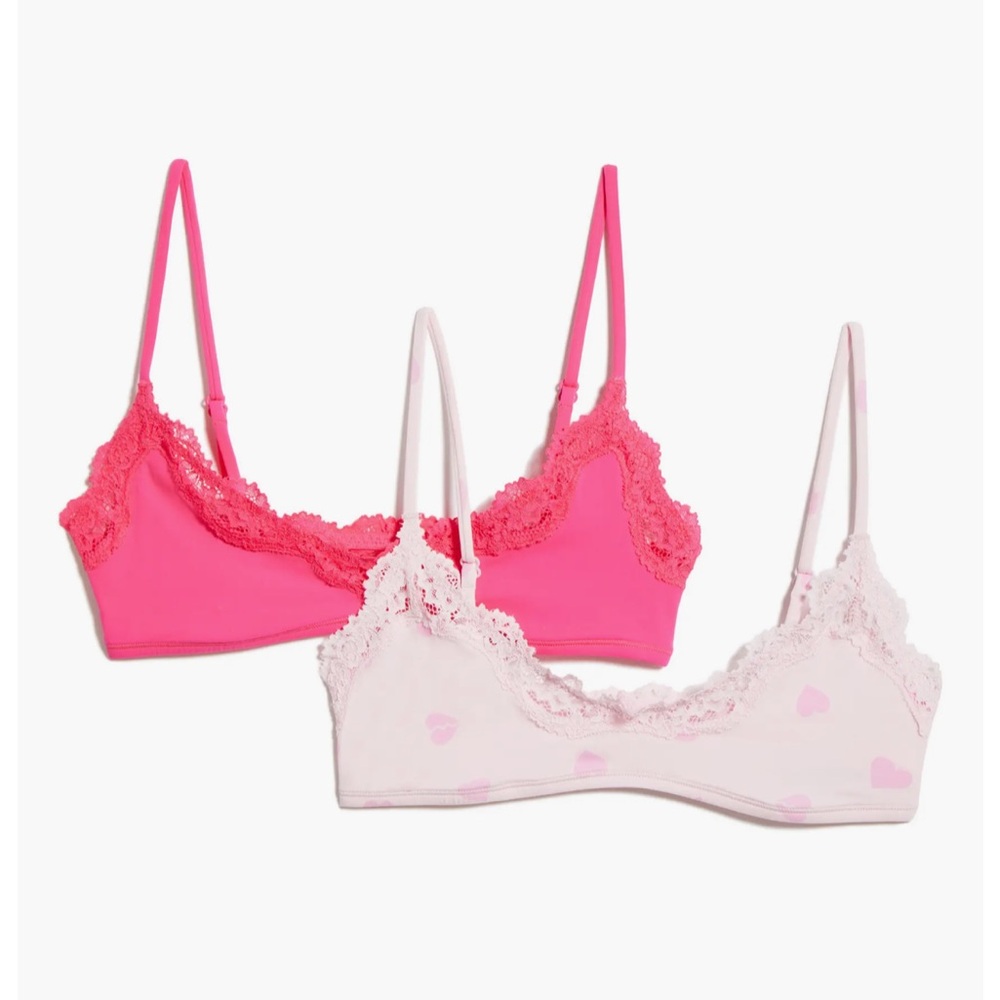 SKIMS Fits Everybody 2-Pack Lace Bralettes